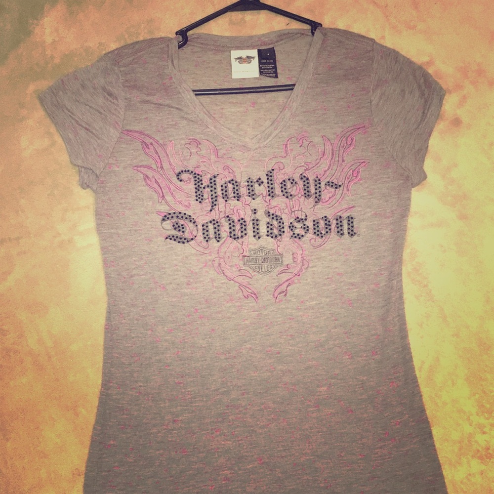 HARLEY DAVIDSON bling t-shirt!